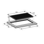 Baumatic BHI244 68厘米 黑魂系列嵌入式雙頭電磁爐