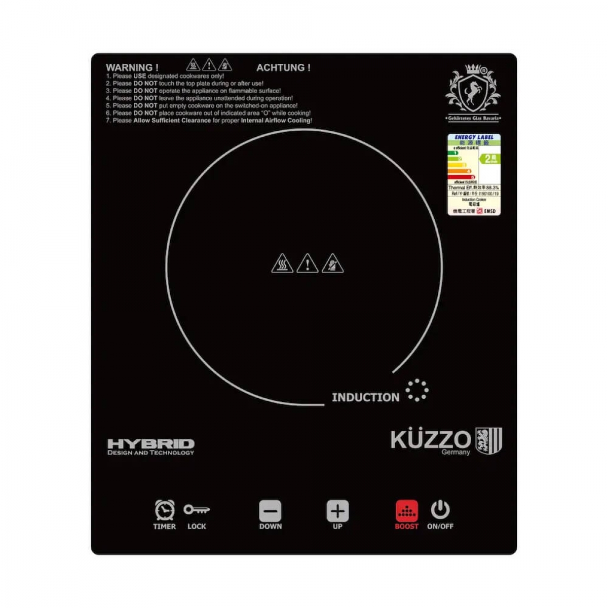 德信 Kuzzo IH-202 28厘米2000W單頭電磁爐
