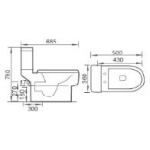 Richford R666 納米相連式座廁 (連緩衝降板)