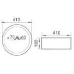 Richford BA068 藝術洗手盆 (連溢水孔)
