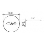 Richford BM592GW 藝術洗手盆 (外粗啞黑內啞白)