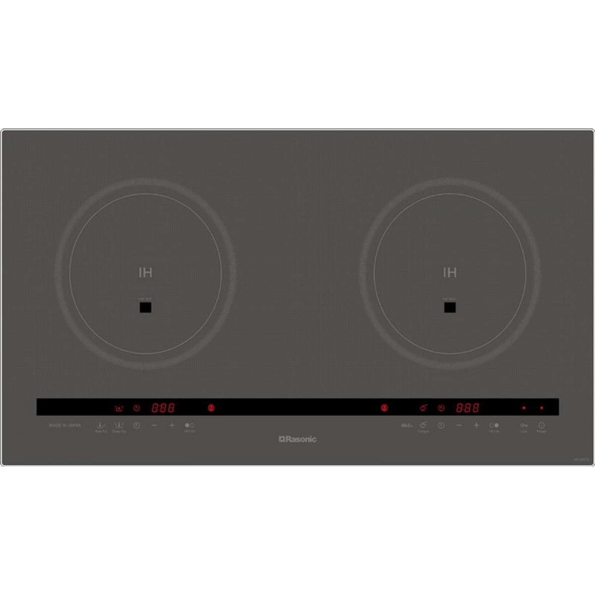 Rasonic 樂信 KR-R227E 2800W 嵌入式雙頭電磁爐 (日本製造) - 光火力感應，精準控溫