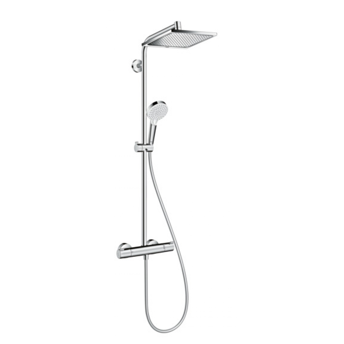 Hansgrohe 27271000 CromettaE 恆溫雨淋花灑套裝 (鍍鉻)