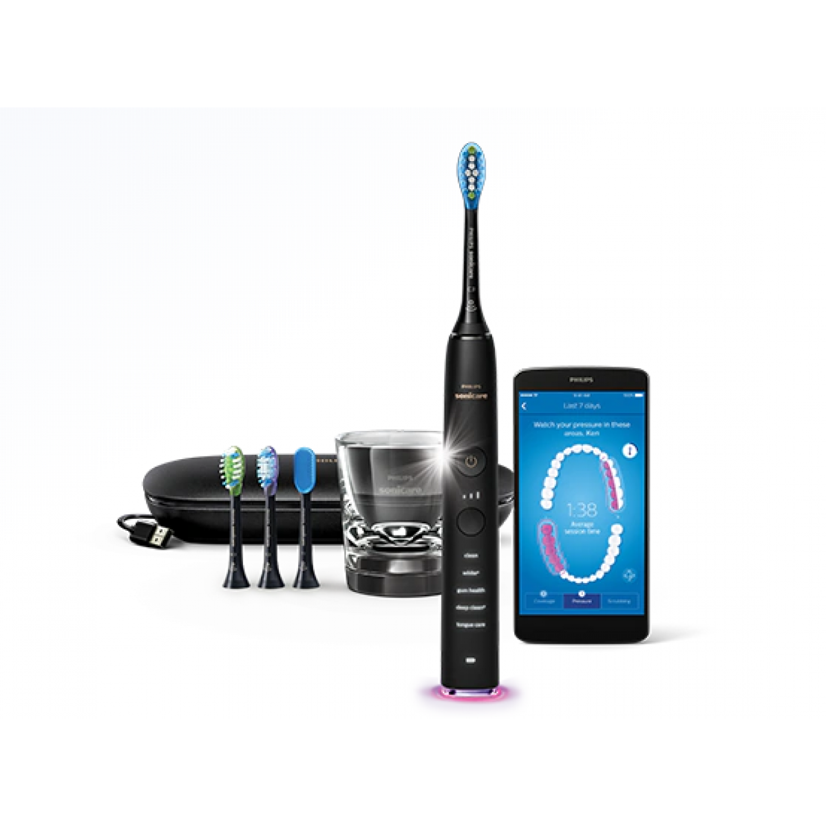 PHILIPS 飛利浦 HX9924/12 Sonicare DiamondClean Smart 9500 智能聲波震動牙刷 (黑色)