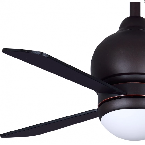 Iconic MICRO 24吋天花吊扇 (擦銅色+黑色) - 遙控、LED燈、夏季/冬季模式