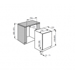 Baumatic BRUI600L 116公升嵌入式單門雪櫃：自動冰箱除霜，可改左右門鉸，靜音運作