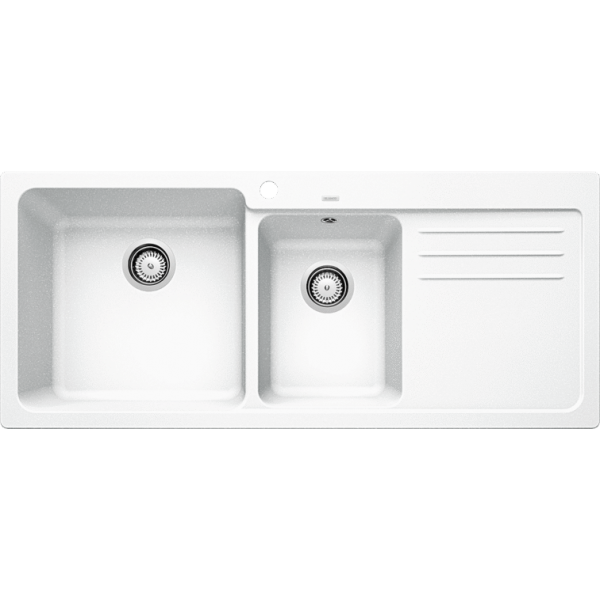 BLANCO NAYA 8 S(519657) 花崗岩雙槽鋅盤 - 80cm櫃用 白色
