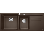 Blanco 519661 NAYA 8S 廚房左雙盆昇盤 (咖啡色 Coffee)