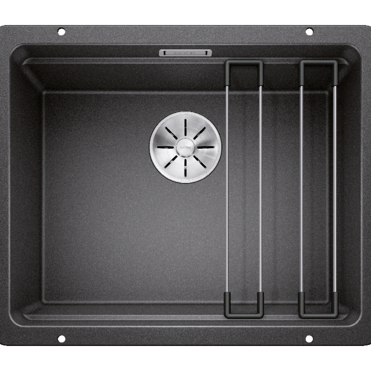 BLANCO ETAGON 500-U(522227) 花崗岩單槽鋅盤 | 煤灰色、分層設計、SILGRANIT® PuraDur®