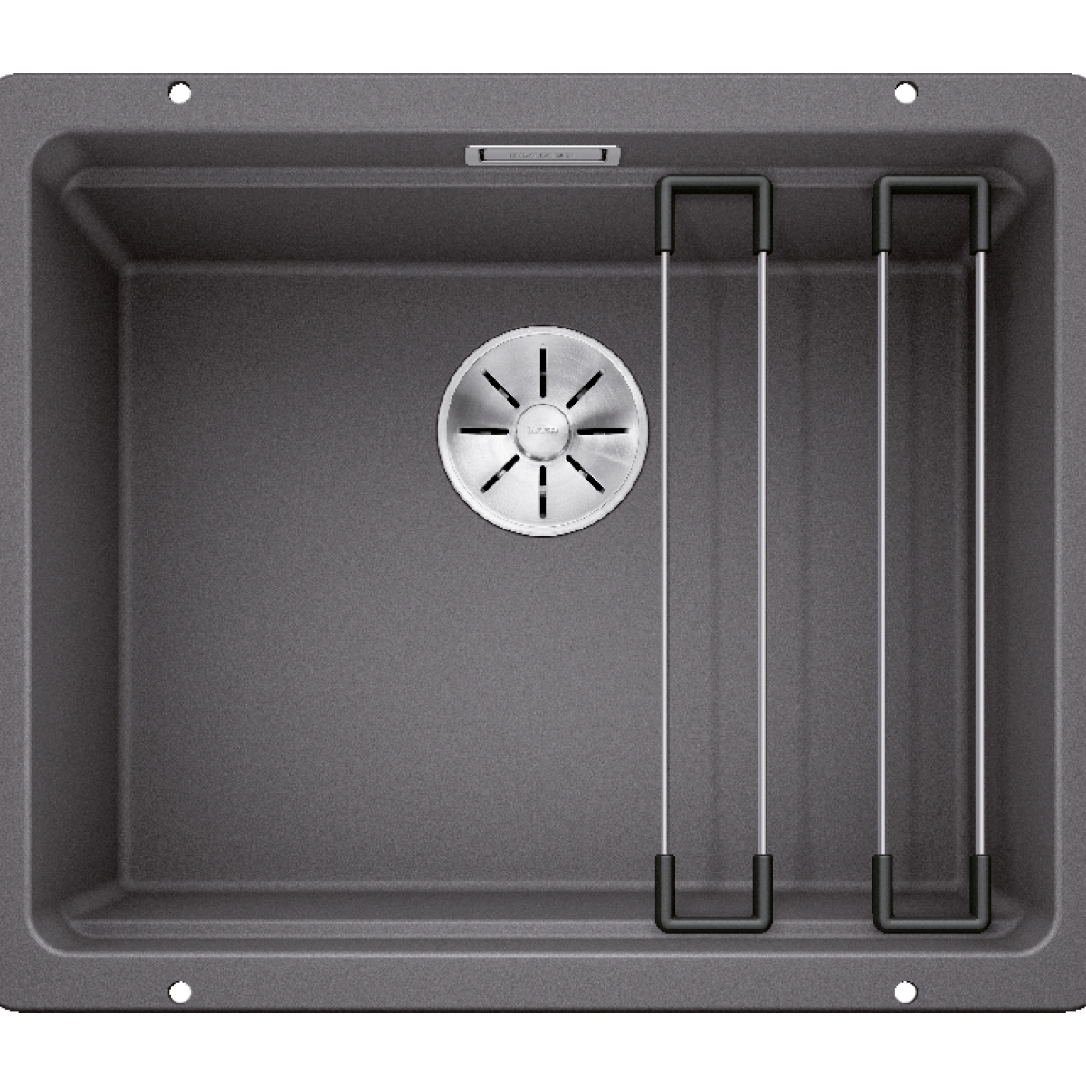 BLANCO ETAGON 500-U(522228) 花崗岩單槽下嵌式鋅盤 岩灰色