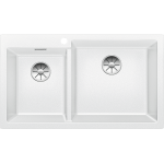 Blanco 523061 Pleon 9 雙盆昇盤 (白色 White)