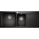 Blanco 525945 NAYA 8S 廚房左雙盆昇盤 (黑色 Black)