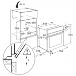 Electrolux 伊萊克斯 EOB3450AAX 74公升 13A電 緩衝門鉸 嵌入式電焗爐