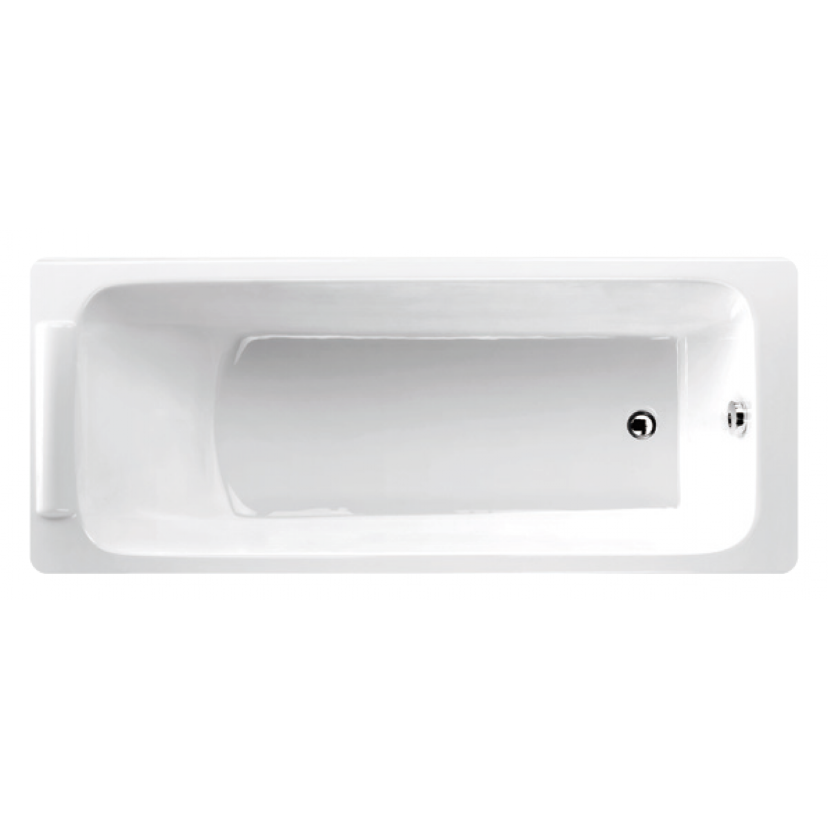 Kohler K-1875H-0 Parallel 1.5米 鑄鐵浴缸 - 整合浴枕，舒適沐浴