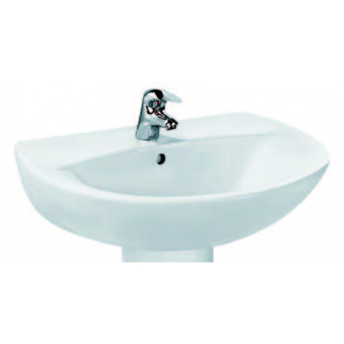 Kohler K-2478T-1-0 PATIO 17吋 掛牆式面盆 - 簡約設計，節省空間