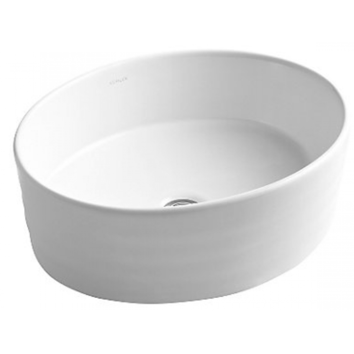 Kohler K-2965T-0 Tresham 橢圓形台上式浴室面盆 - 簡約光滑，易於清潔