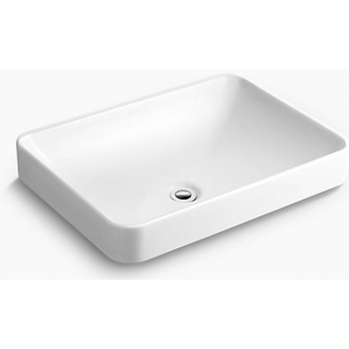 Kohler K-5373T-0 FOREFRONT 23吋 長方形檯上式面盆 - 寬闊淺盆，極簡時尚