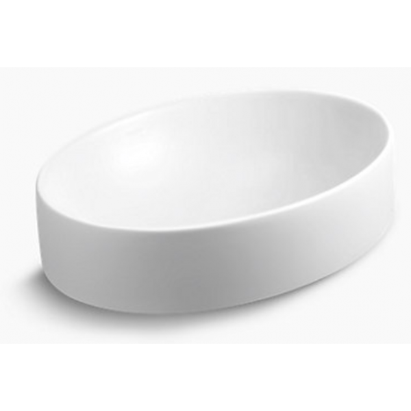 Kohler K-99183T-0 CHALICE 20吋 橢圓形檯上式面盆 - 現代簡約，焦點設計