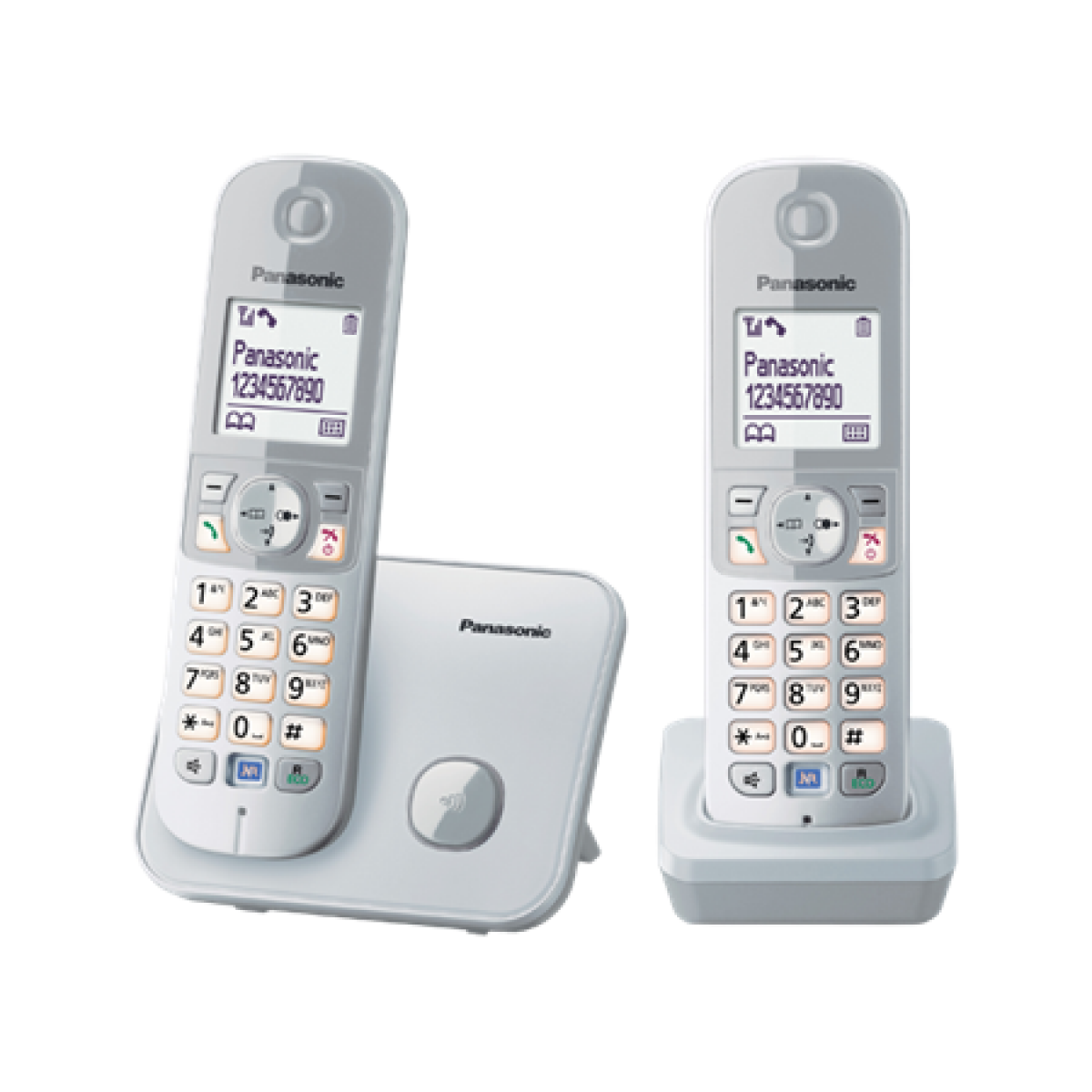 Panasonic 樂聲 KX-TG6812HK DECT數碼無線電話 - 1.8吋背光顯示，50個拒接，ECO模式