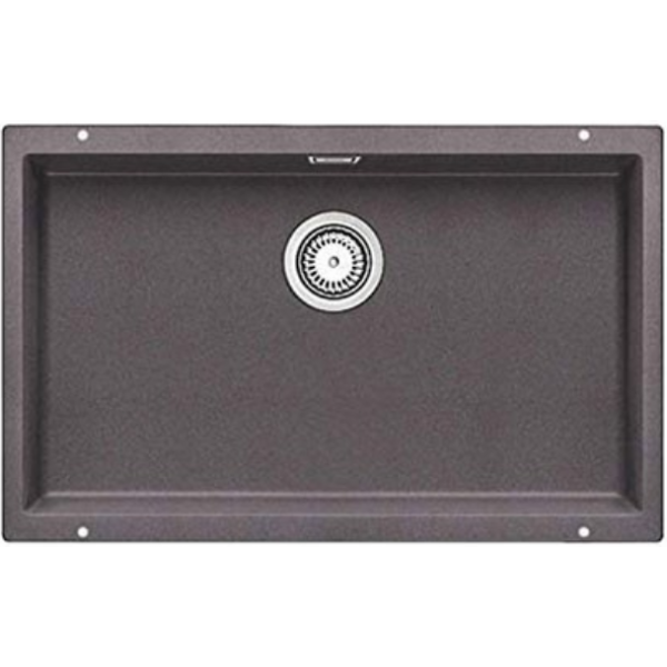 BLANCO SUBLINE 700-U(523443) 花崗岩合成單槽鋅盤｜岩石灰色