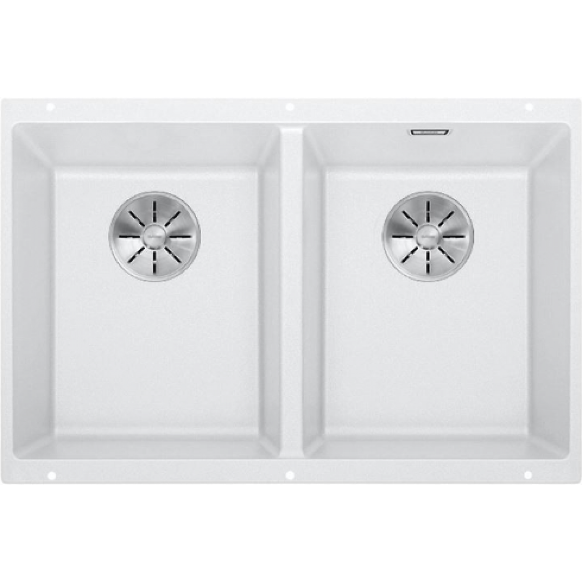 BLANCO SUBLINE 350/350-U(523578) 德國製造白色花崗岩複合雙槽鋅盤