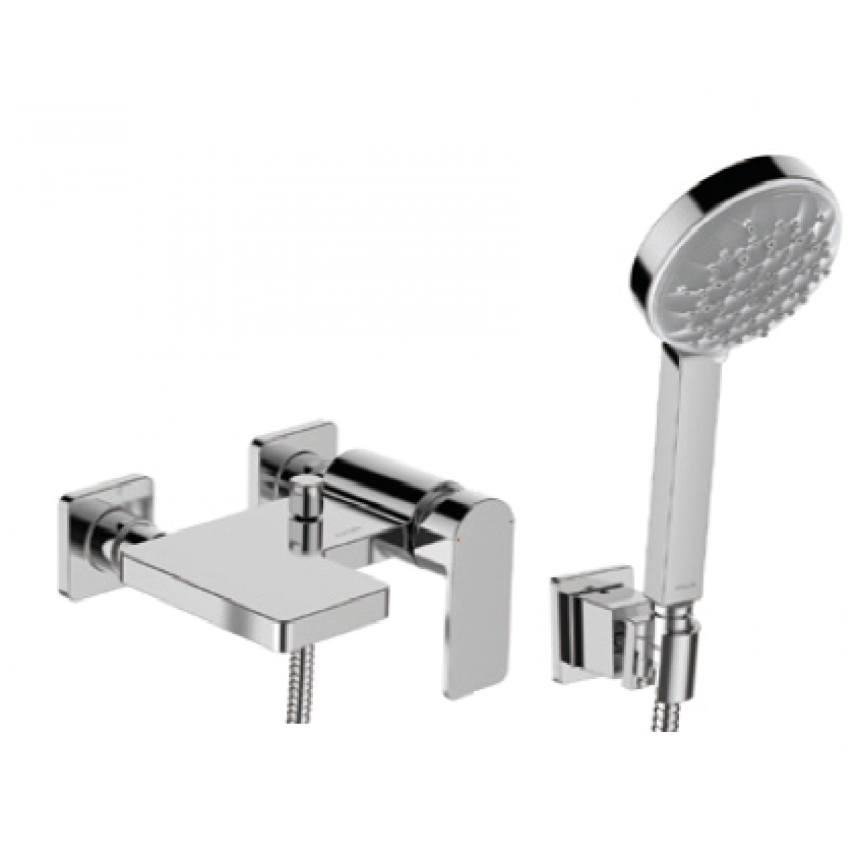 Kohler K-23494T-4-CP PARALLEL 掛牆式浴缸龍頭