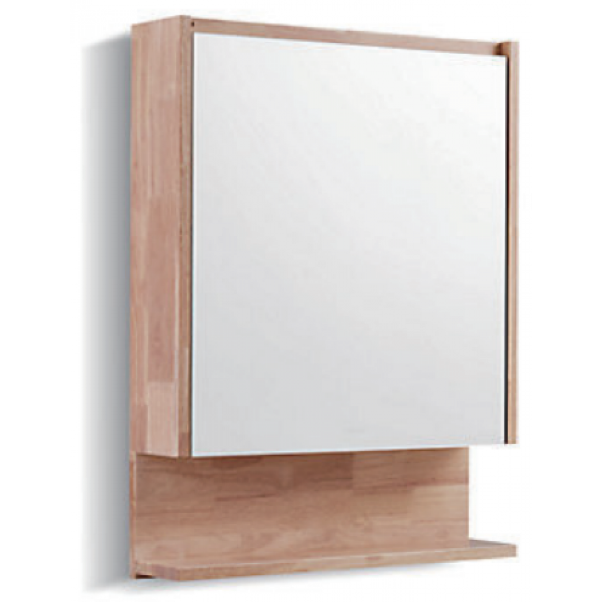 Kohler K-25229T-L-LRW 600毫米ALEO鏡櫃：實木材質，防潮耐用，活動層板