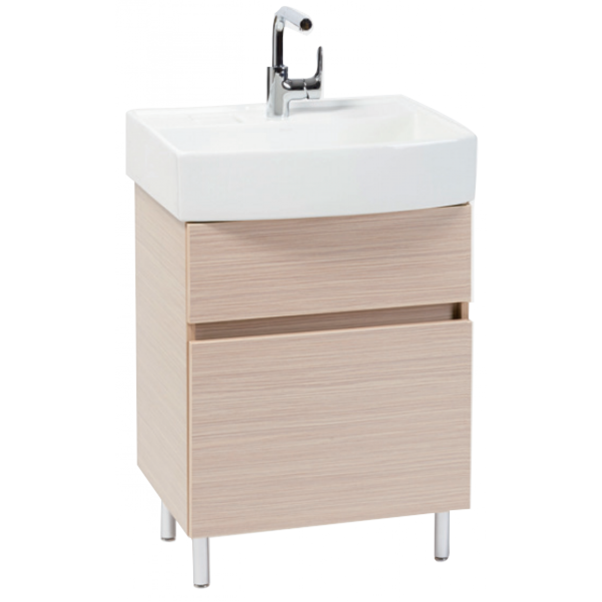 Kohler K-75836T-B08 600毫米FLEXISPACE浴室家具：小空間解決方案，特深浴盆，後移排水管