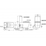 TOTO CW273PJ/SW273JP 緊密連體座廁：緊湊設計，Wash Down沖水系統，P-trap/S-trap選擇