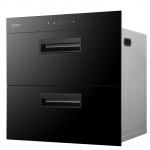 Baumatic BST92BL 90公升 黑魂系列 嵌入式消毒碗櫃 - 雙區消毒，臭氧+UV+高溫