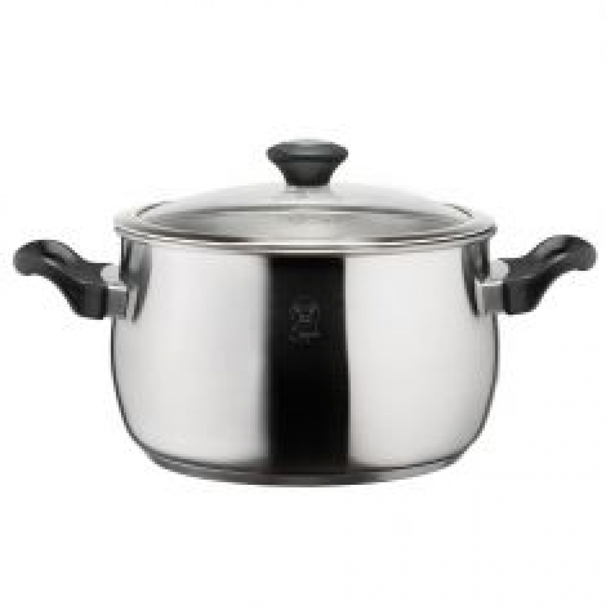 Buffalo 33624S 6.0L 不銹鋼加厚底雙耳煲連玻璃蓋 - 儲熱節能 防滴漏