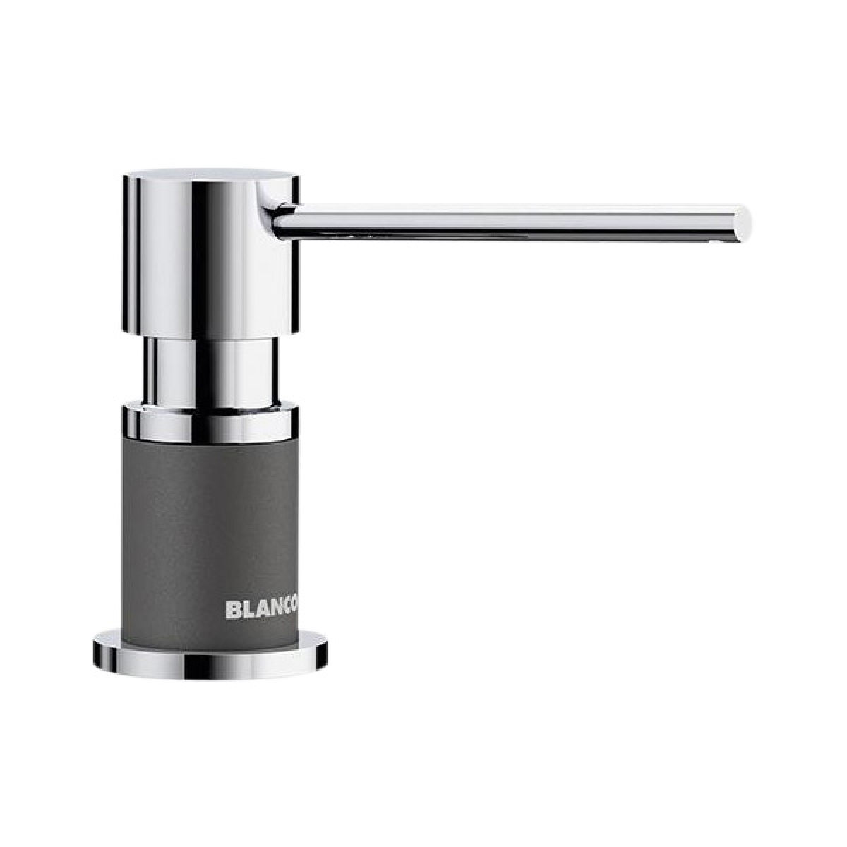 Blanco 525817 LATO 皂液器 (炭石灰/鍍鉻)：歐洲製造，可安裝在水槽/檯面