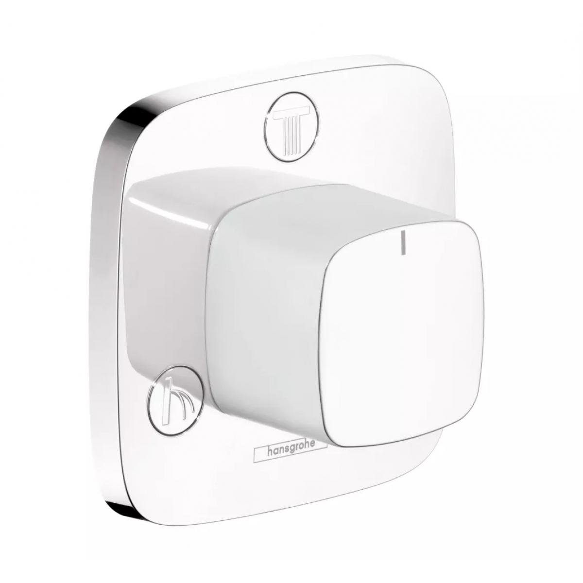 Hansgrohe 15937400 PuraVida 三路分水制 (白銀色)