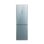 Hitachi R-BX380PH9-GSB 312L Bottom Freezer Double Door Refrigerator (Glass Silver, Body side black)