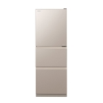 Hitachi R-S28KPH-CNXB 228L 3-Door Refrigerator (Champagne Silver, Body side black)