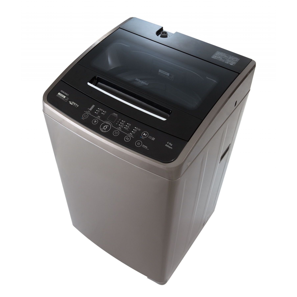 WHIRLPOOL 惠而浦 VEMC85821 8.5公斤800轉日式洗衣機｜ZEN直驅變頻馬達