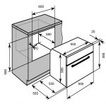 【展銷品】Baumatic BCS674BL 組合蒸焗爐 - 60厘米，70公升，旋轉燒烤叉，上下發熱