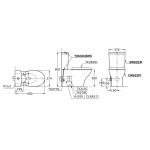 TOTO CW632PJ 自由咀分體座廁 (不含風琴喉)