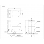 TOTO CW920HK 自由咀分體座廁連油壓廁板