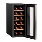 VINVAUTZ VZ12BHK 12瓶 單溫區紅酒櫃：靜音熱電冷卻，防紫外線玻璃門