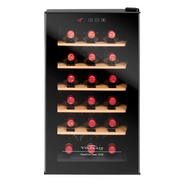 VINVAUTZ 名望 VZ18BHK 單溫區紅酒櫃 - 18瓶容量、熱電冷卻技術
