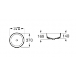 Roca 327523 Inspira 圓形座檯洗臉盆 (白色)