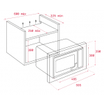 TEKA 德格 ML820BIS 18公升 嵌入式燒烤微波爐 葡萄牙製造