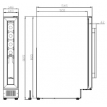 VINVAUTZ 名望VZ07SSUG紅酒櫃｜7瓶嵌入式恆溫酒櫃