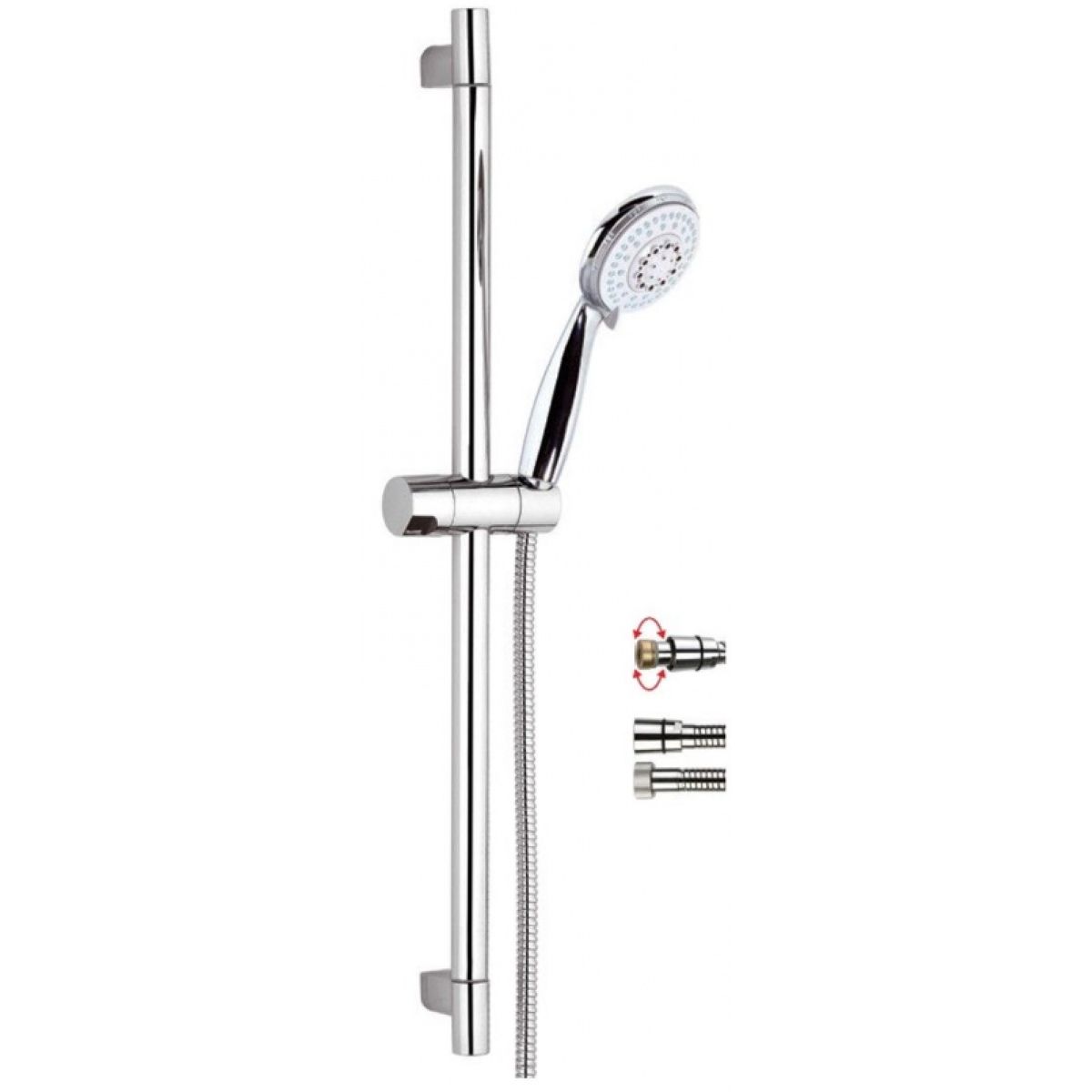 Remer 315R318F4A 5速花灑套裝連防打結花灑喉 (鍍鉻)