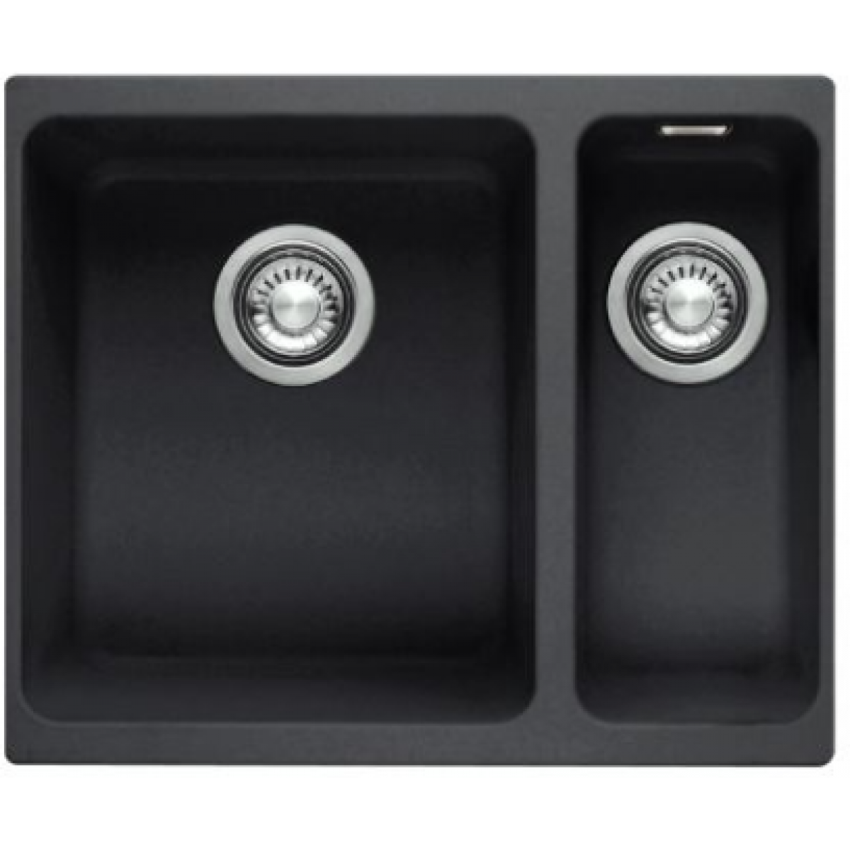 Franke KBG160 Kubus 花崗岩 檯底雙昇盆 (石墨色)