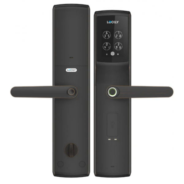 LOCKLY PGD829BF-VB Secure Lux 智能電子門鎖 (威尼斯古銅, 5種開鎖, 3D指紋)