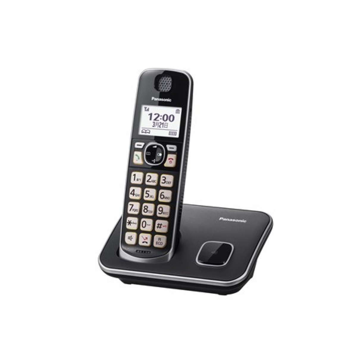 Panasonic 樂聲 KX-TGE610HKB DECT數碼室內無線電話（黑色）