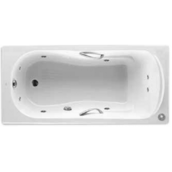 Roca 8JET233170 Haiti 有扶手鑄鐵浴缸 連8噴咀按摩系統