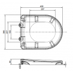 TOTO TC384 適用於CW762/CW763座廁油壓廁板
